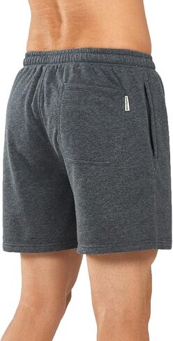 NORTHYARD Men's Cotton Shorts Casual Lounge Sweat Shorts with Zipper Pockets for Workout in Kuwait
