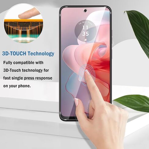عبوتان متوافقتان مع واقي شاشة Motorola Moto G54/ G54 Power 5G، تغطية كاملة لفيلم زجاج مقوى 9H، مقاوم للخدش عالي الدقة، خالٍ من الفقاعات لواقي شاشة Motorola G54 in Kuwait