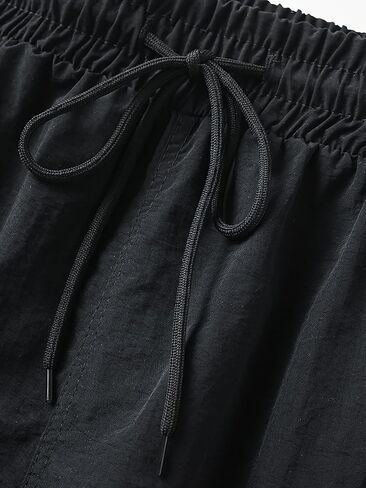 Men Big and Tall Cargo Shorts with Adjustable Drawstring Quickly Dry Polyamide Pants in Kuwait