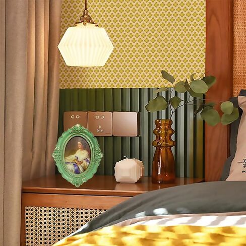 إطار صورة مقاس 5 × 7 إطار بيضاوي باروكي مقاس 7 × 5 إطارات صور زفاف مناسبة مقاس 5 × 7 باللون الذهبي لعرض الحائط والطاولة in Saudi Arabia