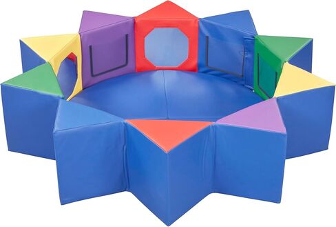 ECR4Kids SoftZone Wall of Mirrors, Activity Center, Assorted in Kuwait