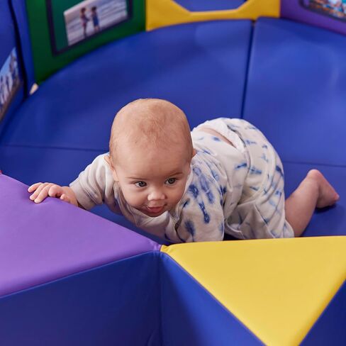 ECR4Kids SoftZone Wall of Mirrors, Activity Center, Assorted in Kuwait