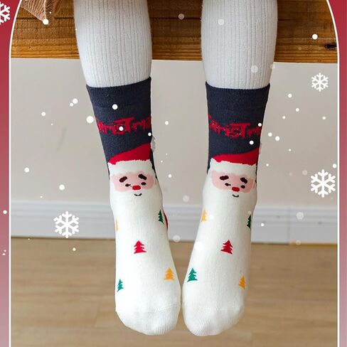 Baby Toddler Christmas Socks Kids Non Slip Grip Socks Xmas Cotton Winter Holiday Cozy Socks for Boy/Girl Children in Saudi Arabia
