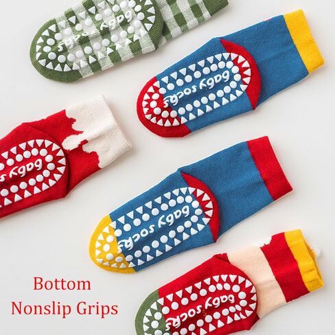 Baby Toddler Christmas Socks Kids Non Slip Grip Socks Xmas Cotton Winter Holiday Cozy Socks for Boy/Girl Children in Saudi Arabia
