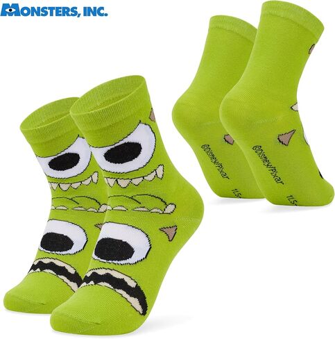 Disney Boys Socks Monsters Inc 5 Pack of Ankle Socks Size 12-7 Comfy Breathable Crew Socks for Kids Teenagers Boys Gifts in Kuwait
