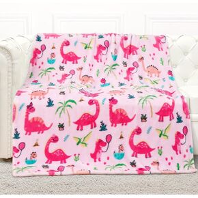 mermaker Dinosaur Blanket for Boys, 380 GSM Dinosaur Toddler Blanket for Boys and Girls, Cute Dinosaur Blanket for Kids, Toddler Boys Blanket Soft Fleece Kids Throw Blanket for Toddler (50x60 inch)