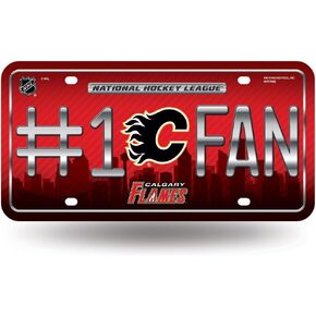 NHL #1 Fan Metal License Plate Tag