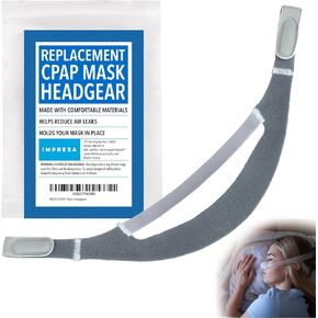Impresa Replacement Headgear Strap for Nasal DreamWear, for Respironics, for AirFit N30i CPAP Masks - Adjustable & Easy-to-Use, Secure Fit - Soft, Stretchy Material - Reduces Air Leaks