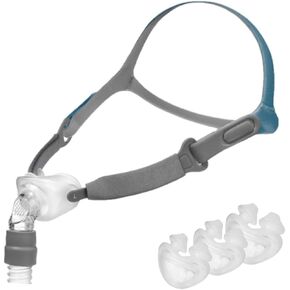 Rio II Nasal Pillow Mask Starter Pack (Small, Medium, Large), Clear