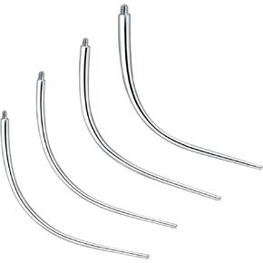 Oveta ثقب تفتق الفولاذ المقاوم للصدأ 14G 16G 18G إدراج دبوس تفتق لأداة ثقب المجوهرات الخيوط الداخلية in Kuwait