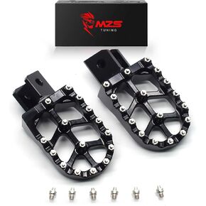 MZS Dirt Bike Foot Pegs, Heavy Duty Motocross Footpeg MX Footrest Rest Pedal Alloy Steel Gray Compatible with YZ65 YZ85 YZ125 YZ250 YZ250F YZ125X YZ250X YZ426F YZ450F YZ450FX YZ250FX WR250F WR450F in Kuwait