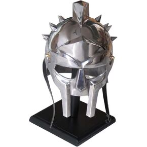 Antique Replica Full-Size Metal Gladiator Maximus Arena Helmet Rustic Vintage Home Decor Gifts