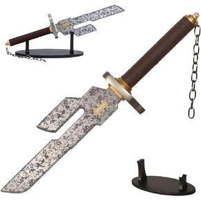 Anime Fushiguro Toji Sword, Ryomen Sukuna Weapon,Itadori Yuji Sword,Cosplay Weapons Sword Real Metal with Display Stand