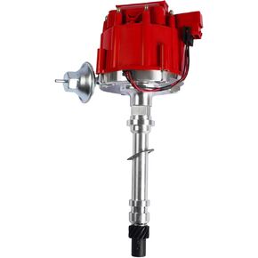 HEI Distributor Clear Cap Compatible with Chevy GM SBC V8 283 305 307 327 350 400 Small Blocks BBC 396 427 454 Big Block 65K Coil 7500 RPM