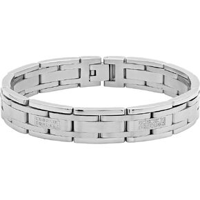 Men's Link Bracelet Fold Over Clasp Fashion Accessory