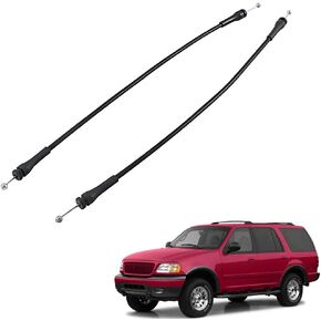COOL STAR 2Pcs Tailgate Cables Compatible with Ford Expedition 1997-2002 Rear Cargo Door Latch Tailgate Release Cable Replaces F2UZ15264A65B F2UZ-15264A65-B