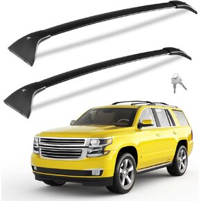 Heavy Duty Roof Rack Cross Bars Compatible with GMC Yukon XL, Chevrolet Suburban & Tahoe, Cadillac Escalade ESV 2015-2020,Aluminum Roof Rails Crossbars Cargo Bars Rooftop Luggage