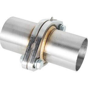 Exhaust Flange Repair Piping Kit 2.25" OD with Gasket and 2 Bolts for Quick Fix Repair, Universal Stainless Steel Exhaust Flange Pipe