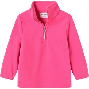 Mud Kingdom Boys Girls Quarter Zip Sweatshirt Polar Fleece Long Sleeve Shirts Mock Neck Fall Pullover Tops