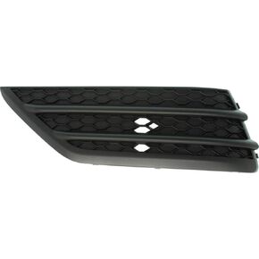 DAT AUTO PARTS Front Left Driver Side Lower Bumper Cover Grille Insert Bracket Trim Molding Replacement For 2016-2018 Honda Pilot w/o Park Assist Black Textured Plastic With Open Grid Holes HO1038130