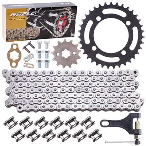 Ultimate 420 120 Links Chain & 420-13T& 35 Tooth Sprocket Set for 50cc to 170cc Dirt Bikes, ATVs, Go Karts, & Mini Bikes - CRF150, YZ80, SSR, Lifan, Coolster, & More!