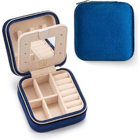 Travel Jewelry Case, Jewelry Organizer Box, Jewelry Organizer Jewelry Travel Organizer Small Jewelry Organizer Ring Organizer Necklace Organizer Earring Organizer Box - Pink