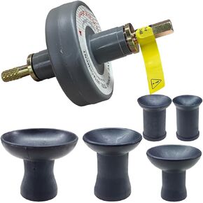 Universal Valve Lapping Tool Kit with 5 Suction Plates, Valve Grinding Attachment Tool for Small Engines and Drills, Operating Speed 1000-1250 RPM, Automotive Valve Lapper Kit