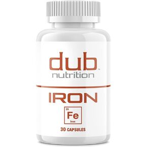 Iron - Iron Supplement, Efficient Absorption & Gentle on Stomach - No Nausea, No Synthetic Fillers - Small Clean Gelatin Capsules - Supports Daily Nutritional Needs - 30 Capsules