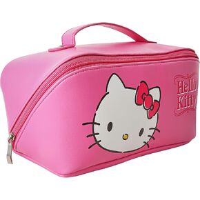 Hello Kitty Travel Makeup Bag Official License, Travel Cosmetic Bag, Sanrio Travel Pink Makeup Bag