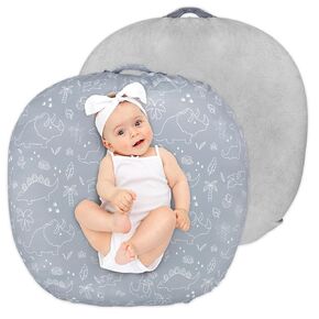 Newborn Lounger Cover, Soft Comfortable Baby Lounger Cover, Reversible Removable Slipover for Infant Lounger Pillow, Pink (Lounger not Included)