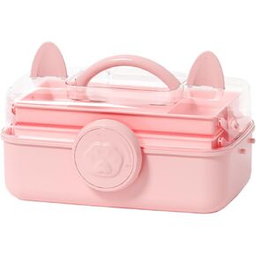 Bow knot hair accessories box Cute childrens hair clip hair card jewelry storage box Dust proof jewelry storage organizer