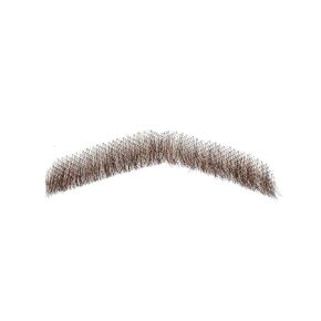 Fake Beard Human Hair Fake Mustache Full Hand-Tied Lace Moustache Fake Goatee for Men Realistic False Facial Hair for Costume Party Funny Cosplay Halloween Theater, Drama