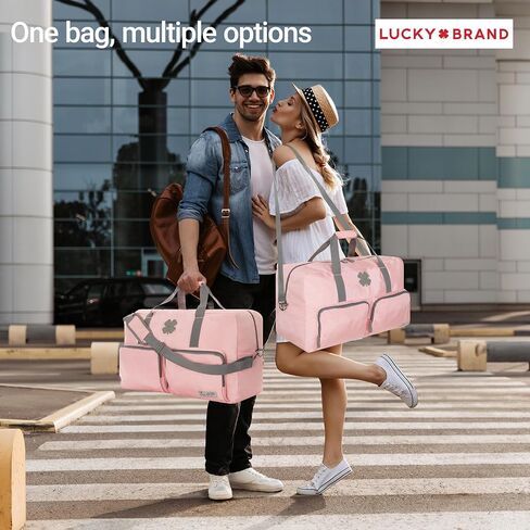 Lucky Travel Duffel Bags 65L, Gym Bag, Travel Bag & Large Duffle Bag for Men, Foldable Overnight Weekender Bags for Women & Men with Adjustable Shoulder Strap, Loden Green in Saudi Arabia