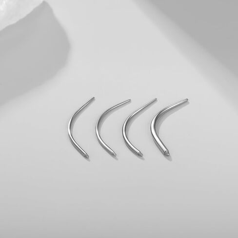 Oveta ثقب تفتق الفولاذ المقاوم للصدأ 14G 16G 18G إدراج دبوس تفتق لأداة ثقب المجوهرات الخيوط الداخلية in Kuwait