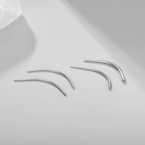 Oveta ثقب تفتق الفولاذ المقاوم للصدأ 14G 16G 18G إدراج دبوس تفتق لأداة ثقب المجوهرات الخيوط الداخلية in Kuwait