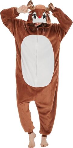 بدلة نوم SweetXIN للبالغين من الجنسين للهالوين والكريسماس التنكرية للنساء والرجال in Kuwait