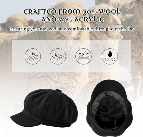 Newsboy Hats for Women Vintage Plaid Newsboy Cap for Men and Women Beret Paperboy Hat Fall Hats for Women 2024 in Saudi Arabia