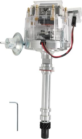 غطاء شفاف لموزع HEI متوافق مع Chevy GM SBC V8 283 305 307 327 350 400 كتل صغيرة BBC 396 427 454 كتلة كبيرة 65K ملف 7500 دورة في الدقيقة in Kuwait