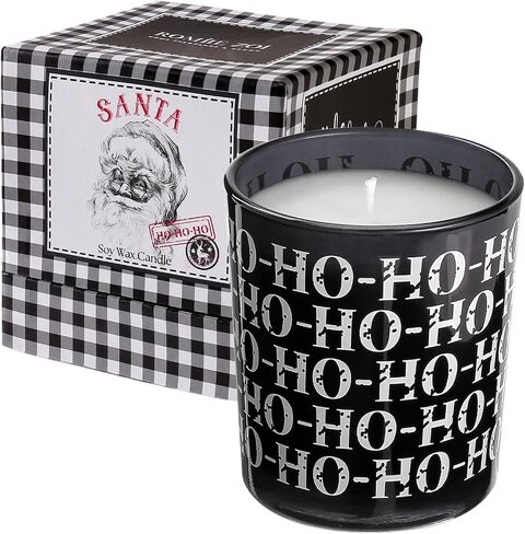 Christmas Scented Candle - 6oz Soy Wax Candle, Snowy Christmas, Infused with Snowy Christmas Aroma - Pink & Gold Gift Box Packaged for Christmas Holiday Season Gift in Kuwait