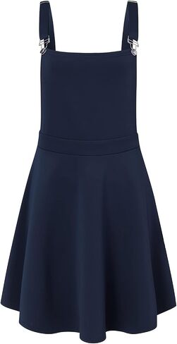 YOINS Overall Pinafore Dresses for Women Adjustable Straps Pleated Mini Cute Suspender Skirts Pinafore Dress in Kuwait