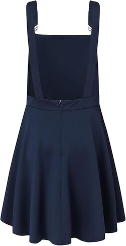 YOINS Overall Pinafore Dresses for Women Adjustable Straps Pleated Mini Cute Suspender Skirts Pinafore Dress in Kuwait
