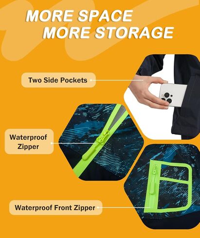SWISSWELL Kids Rain Suit Boys Girls Raincoat Jacket and Pants Set Lightweight Waterproof Windbreakers Raincoat in Kuwait