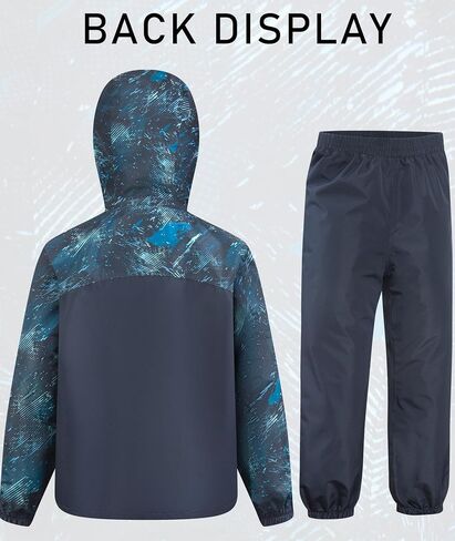 SWISSWELL Kids Rain Suit Boys Girls Raincoat Jacket and Pants Set Lightweight Waterproof Windbreakers Raincoat in Kuwait