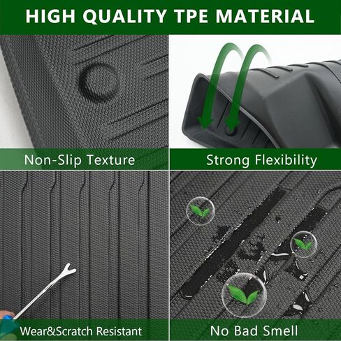 4.3FT حصيرة أرضية السرير متوافقة مع 2022-2025 سانتا كروز TPE استبدال بطانة سرير الشاحنة لملحقات سانتا كروز 2022-2025 (4.3FT حصيرة السرير + حصيرة الأرضية) in Kuwait