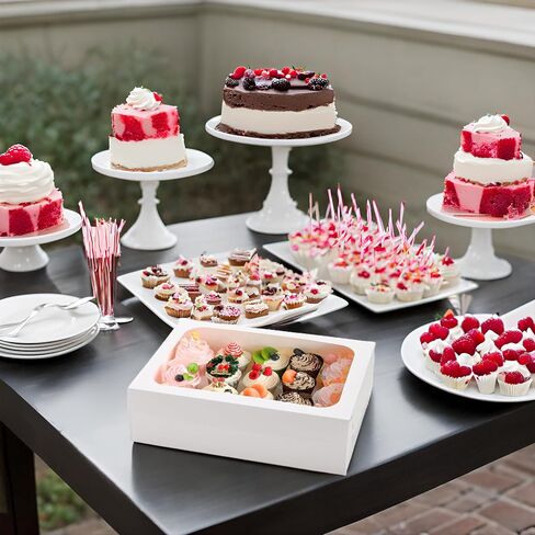 Hzzycaxli 25Pack 12x 5 x 2Inches Clear Chocolate Covered Strawberries Boxes for 12, Cookies Boxes Truffle Boxes Bakery Boxes Cakesickle Gift Boxes for Christmas Valentine's Mother's Day in Saudi Arabia