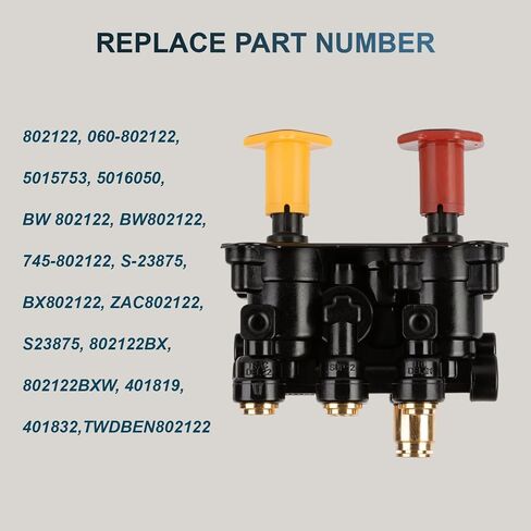802122 صمام اندفاعة MV-3، فتحات تركيب 1/4 بوصة، منافذ PTC 3/8 بوصة، عادم PTC 1/2 بوصة in Kuwait
