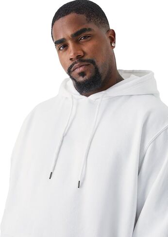 Solid Men's Hoodies Athletic Sweatshirt Fleece Lined Hoodie Midweight Long Sleeve Kangaroo Pockets Size M to 3XL in Saudi Arabia