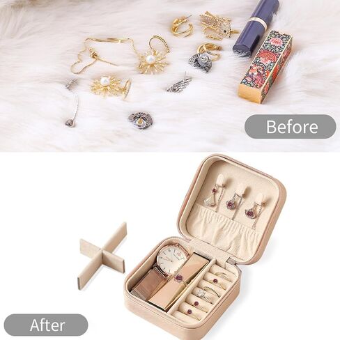 Travel Jewelry Case, Jewelry Organizer Box, Jewelry Organizer Jewelry Travel Organizer Small Jewelry Organizer Ring Organizer Necklace Organizer Earring Organizer Box - Pink in Saudi Arabia