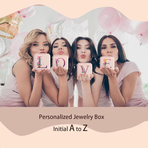 Travel Jewelry Case, Jewelry Organizer Box, Jewelry Organizer Jewelry Travel Organizer Small Jewelry Organizer Ring Organizer Necklace Organizer Earring Organizer Box - Pink in Saudi Arabia