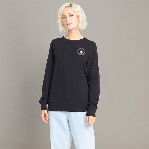 Volcom Women's Truly Deal Crew Fleece Sweatshirt in Saudi Arabia